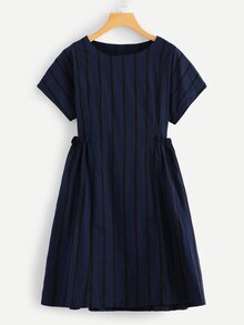 Striped Pocket Side Dress