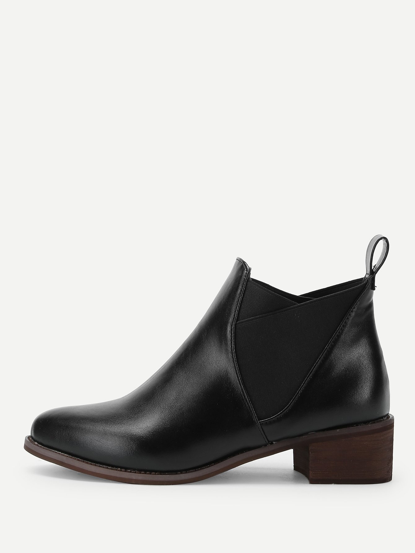 Block Heeled Chelsea Boots