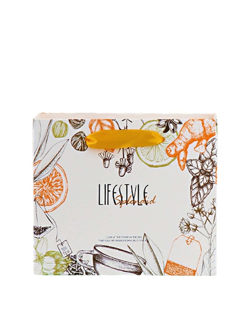 

Slogan Print Large Paper Bag, Multicolor