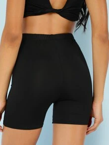 SHEIN EZwear 素色緊身運動短褲