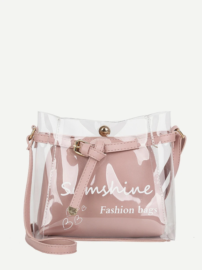Clear Bag With Inner Pouch Romwe