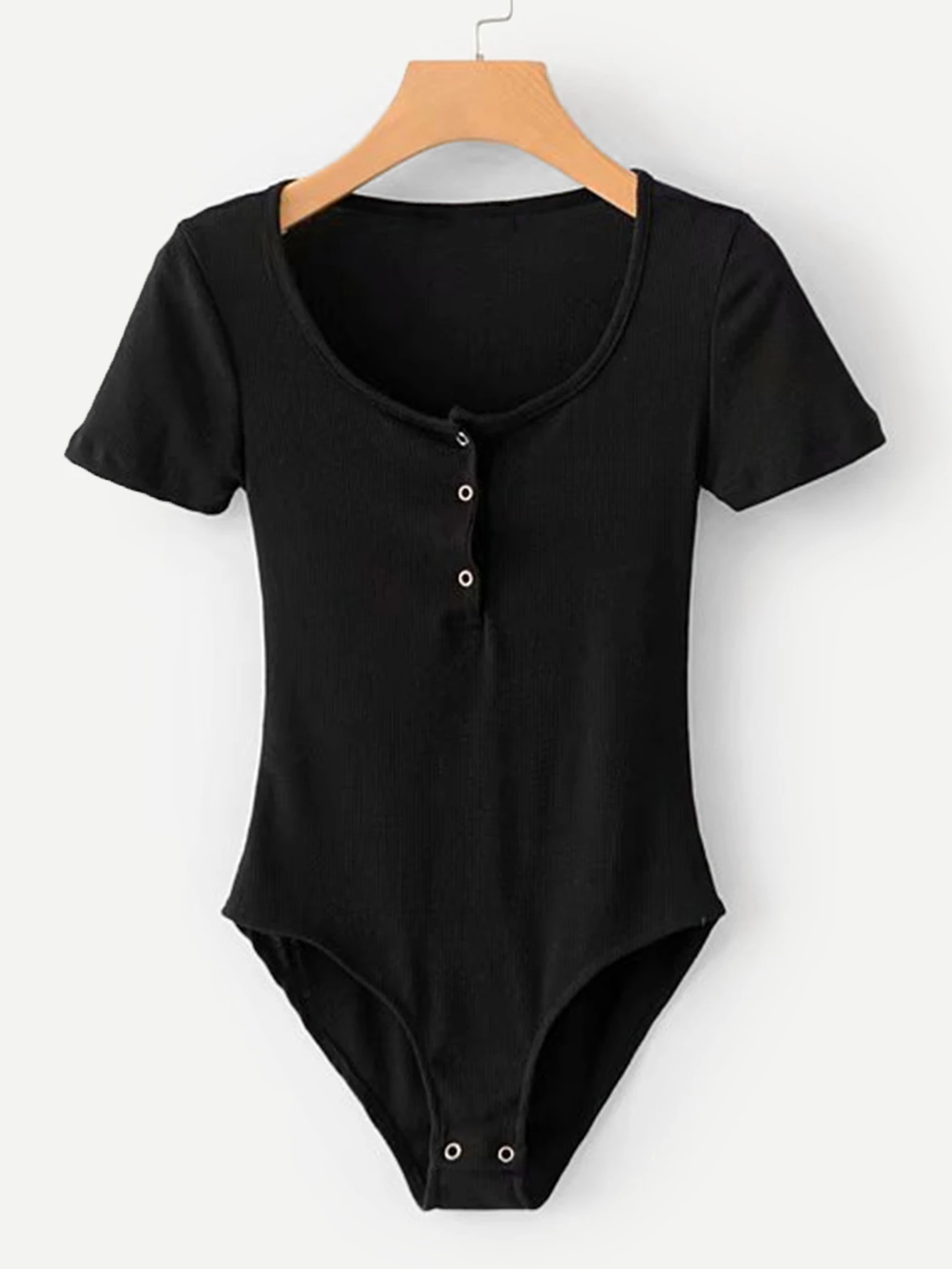 Short sleeve button up bodysuit Clearance