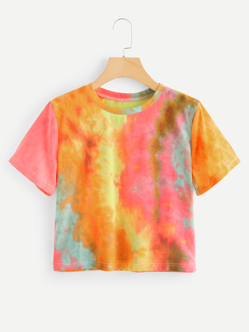 

Tie Dye Crop Tee, Multicolor