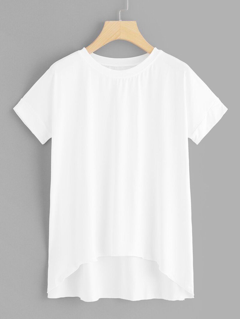 

White High Low T-shirt