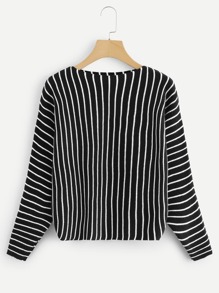 Striped Round Neck Sweaters
