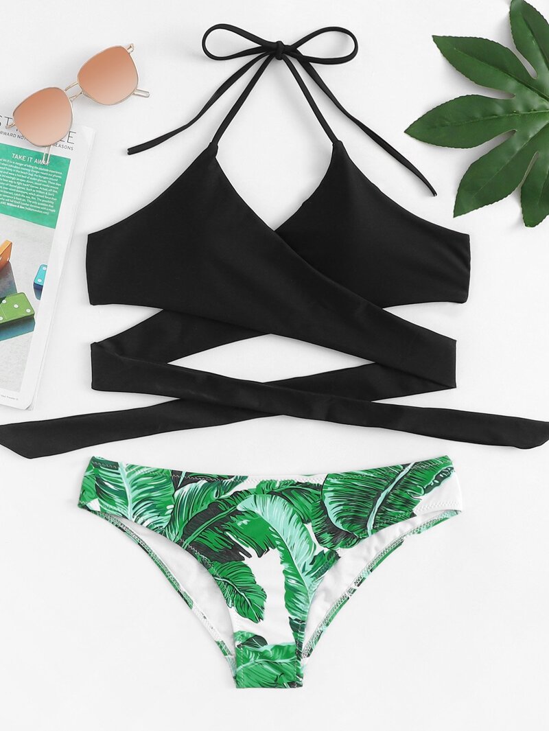 Imprimé Avec Ensemble Bikini De Croisé MpqUVSGz