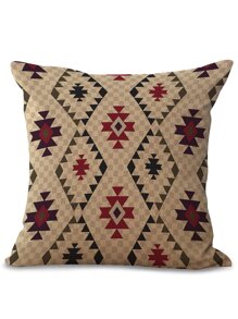 Geometric Print Pillowcase Cover 1pc