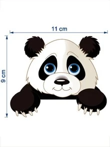 Adhesivo decorativo para interruptor con dibujo de panda - Multicolor - Ver 2