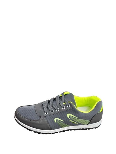 PU Panel Lace Up Sneakers pictures