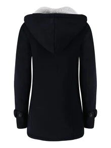 Horn Buckle Dual Pocket Coat - Navy Blue - View 2