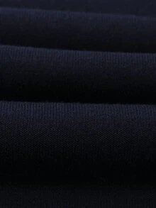 Horn Buckle Dual Pocket Coat - Navy Blue - View 5