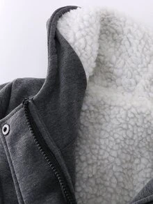 Trenca con borreguito por dentro - Gris Oscuro - Ver 3