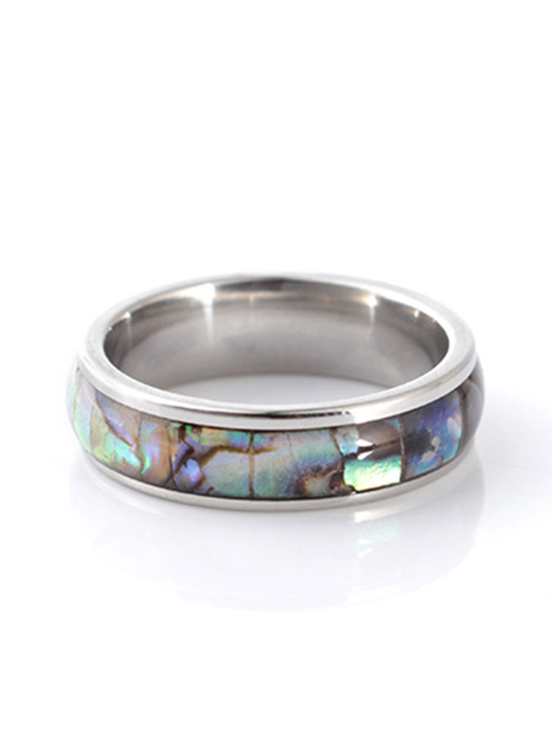 

Men Color Block Detail Ring, Multicolor