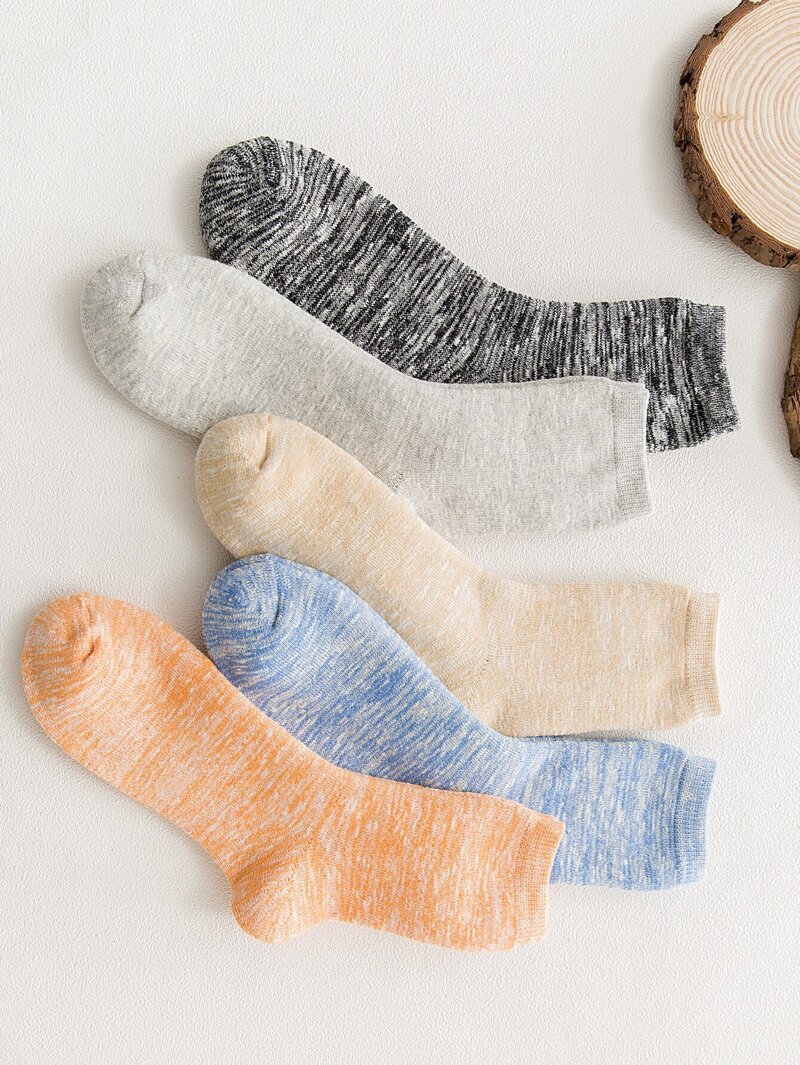 

Men Space Dye Socks 5pairs, Multicolor