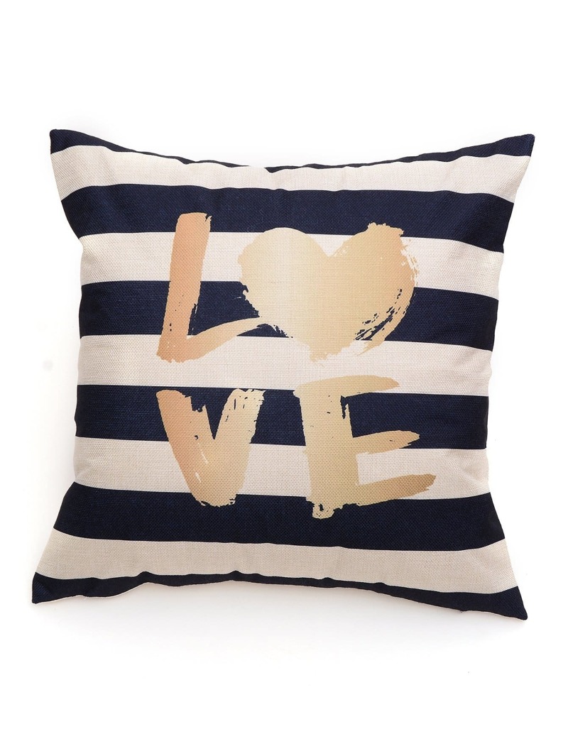 

Striped Pattern Design Pillowcase, Multicolor