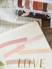 5入组/包月亮星星和紙膠帶套裝裝飾貼紙剪貼簿日記自粘遮蔽膠帶文具學校用品