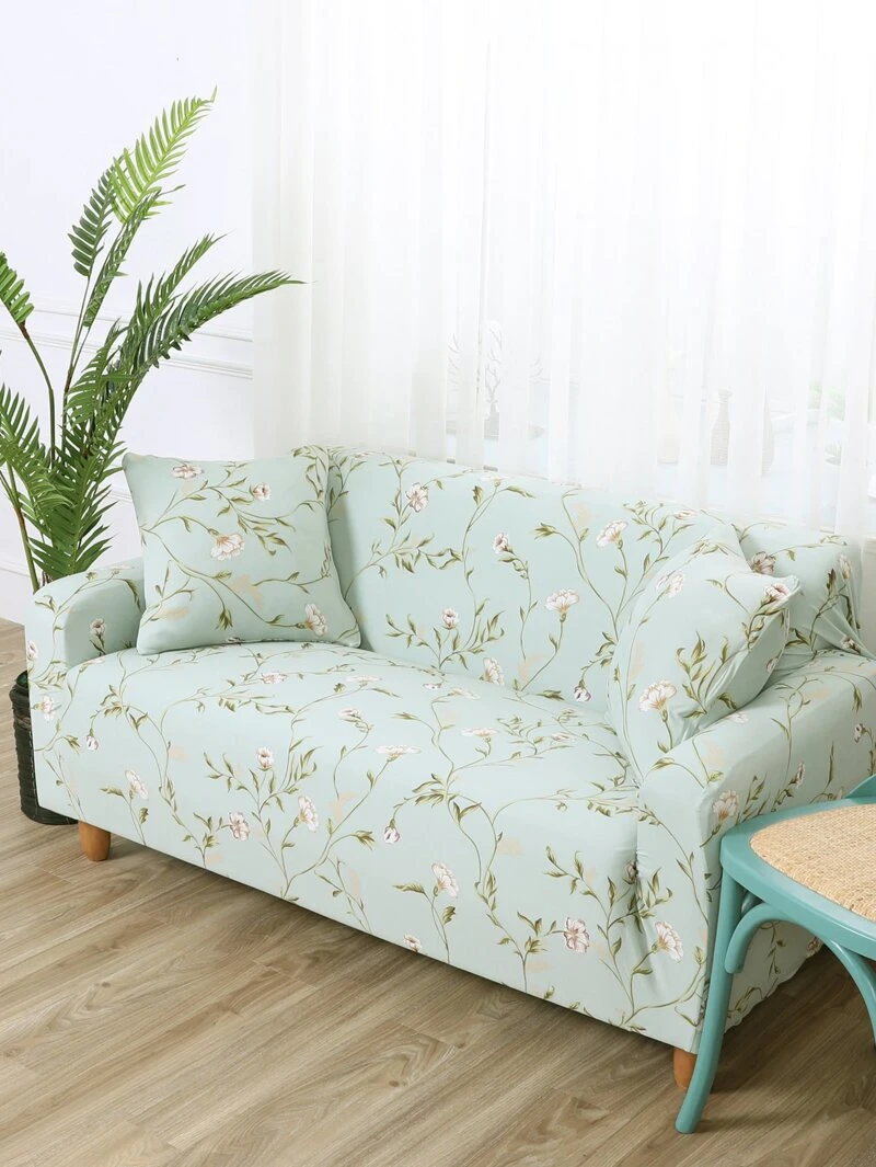 Flower Print Sofa Cover 1pc Flower Print Sofa Cover 1pc