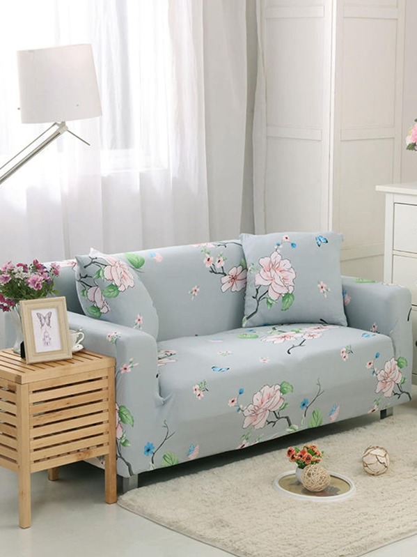 Flower Print Sofa Cover 1pc Flower Print Sofa Cover 1pc