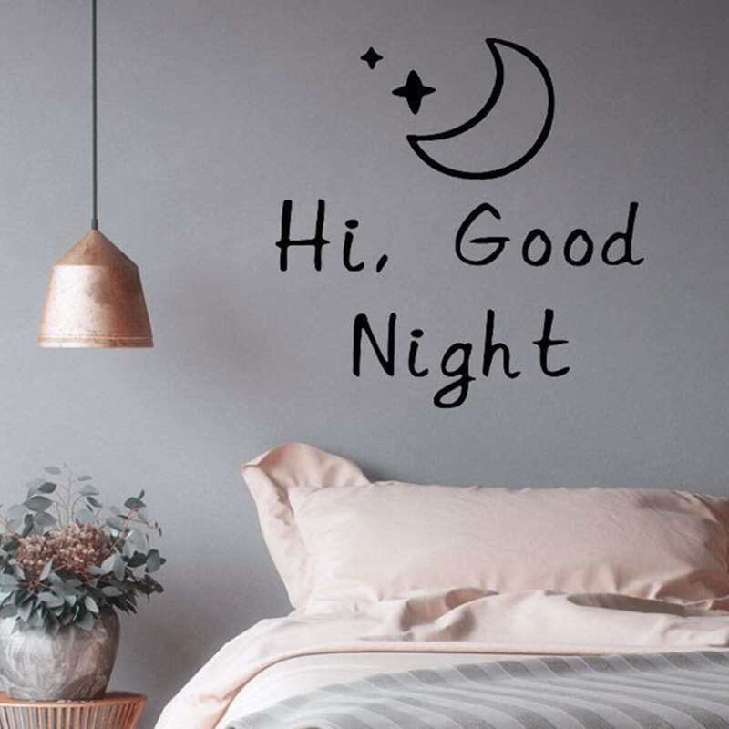 

Slogan Print Wall Sticker, Black