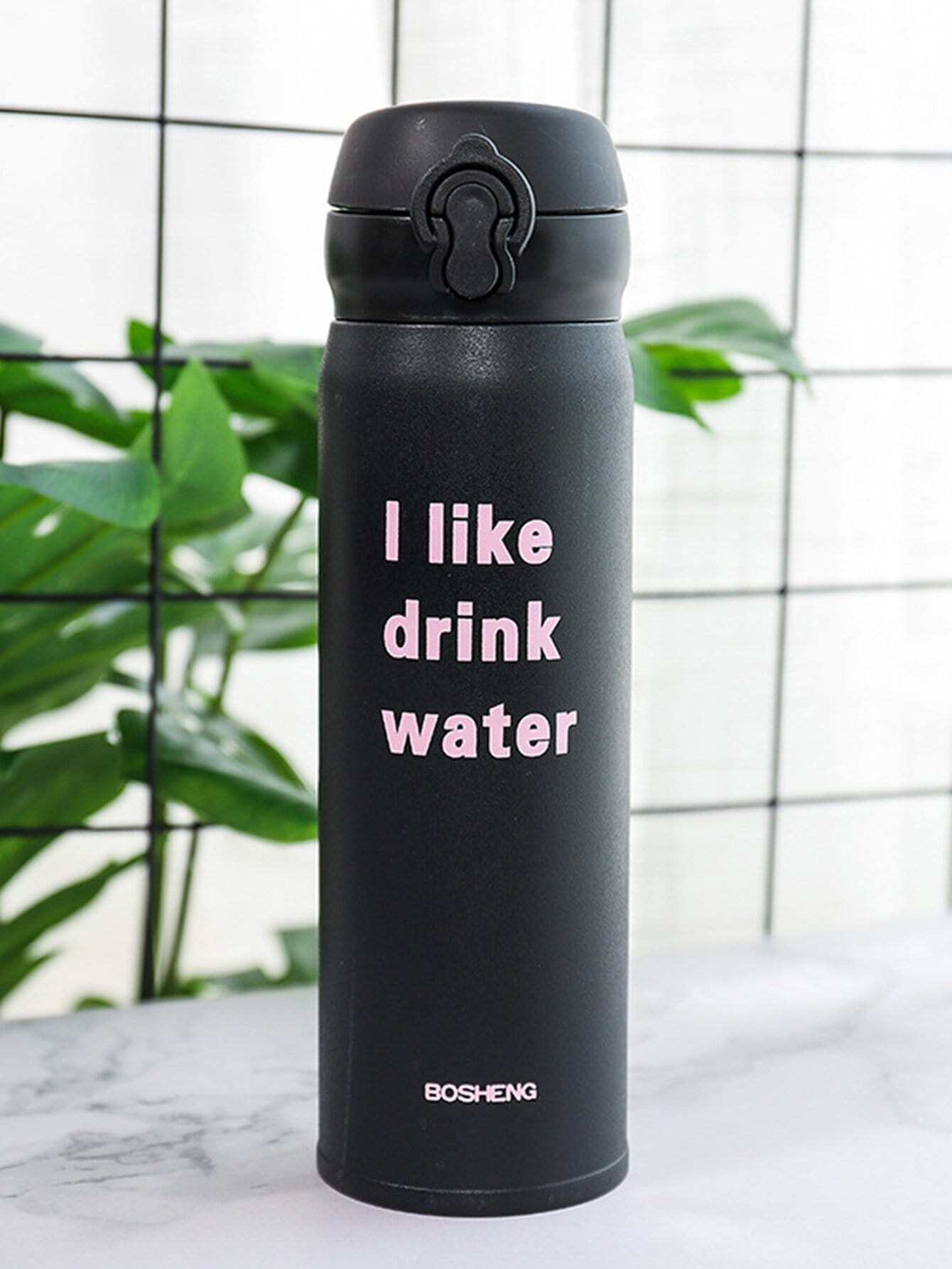 letter print thermos cup 420ml