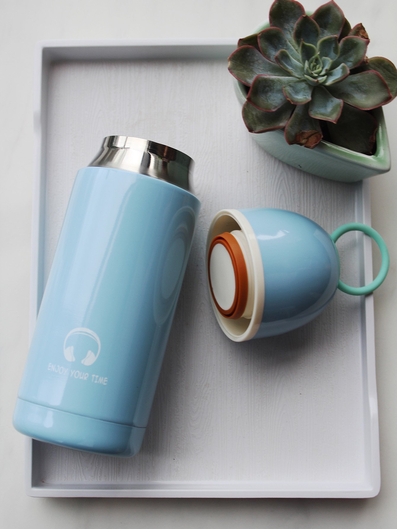 letter print thermos cup 320ml