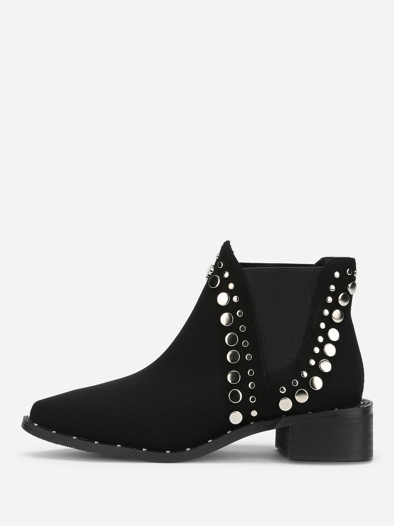Studded Trim Chelsea Boots