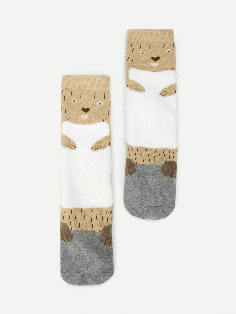 

Kids Cartoon Print Socks, Multicolor