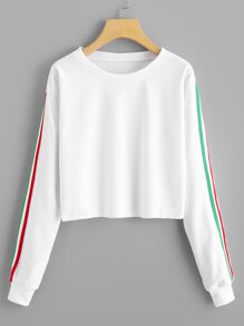 Striped Tape Side Sweatshirt