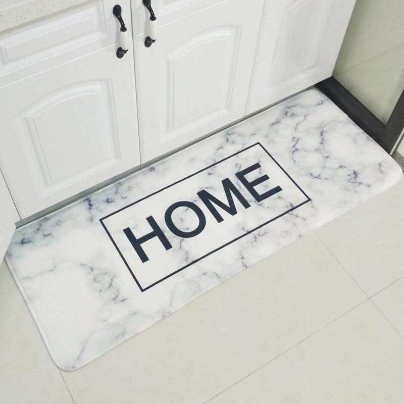 

Letter Print Floor Mat, Multicolor