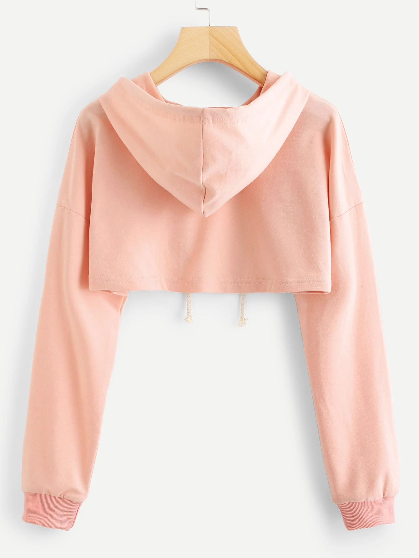 crop top cut out hoodie