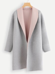 Colorblock Longline Coat