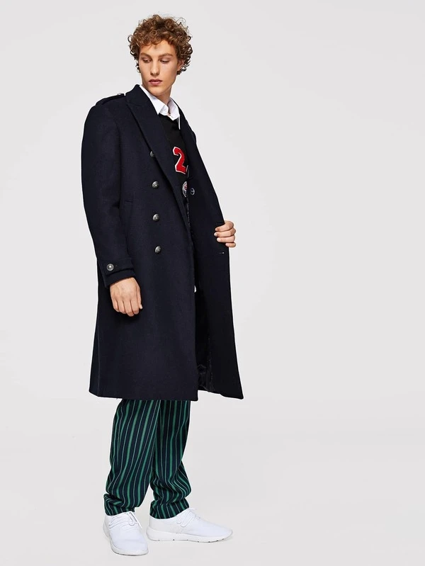 manteau double boutonnage homme