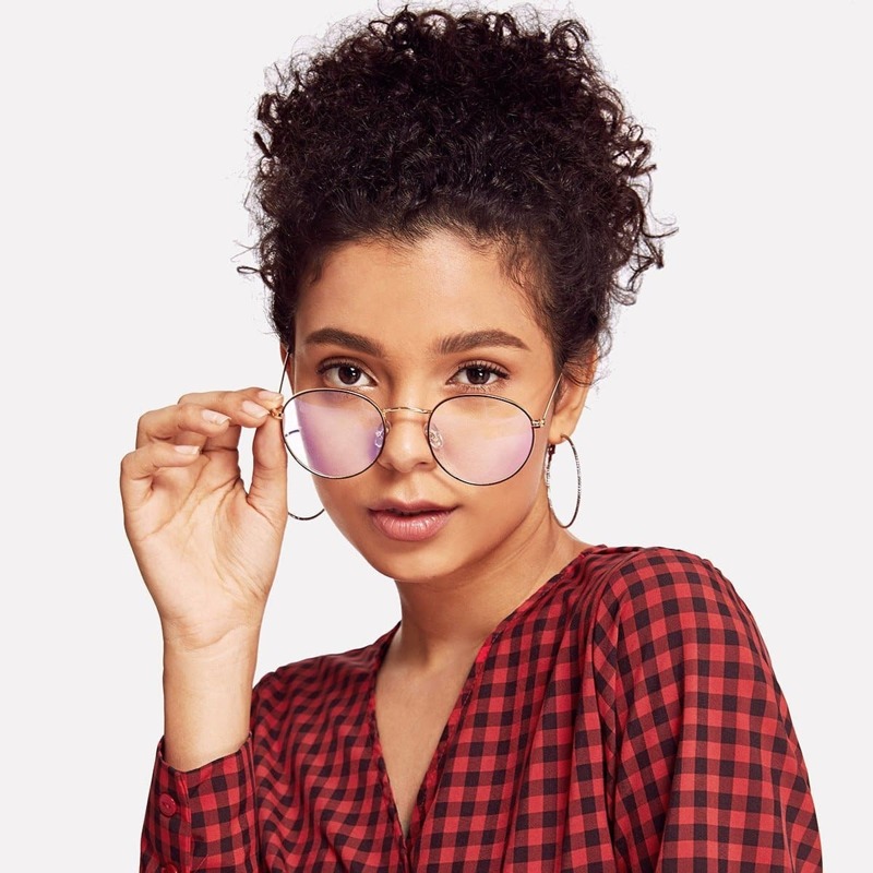 

Metal Frame Glasses, Black