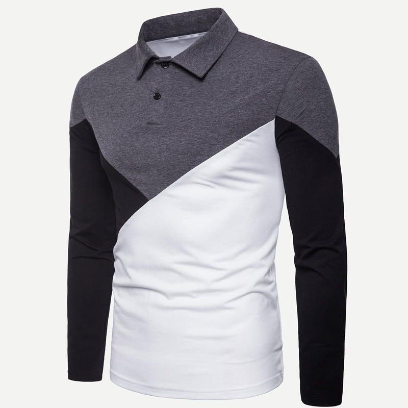 

Guys Cut And Sew Panel Polo Shirt, Multicolor