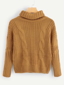 High Neck Solid Sweater