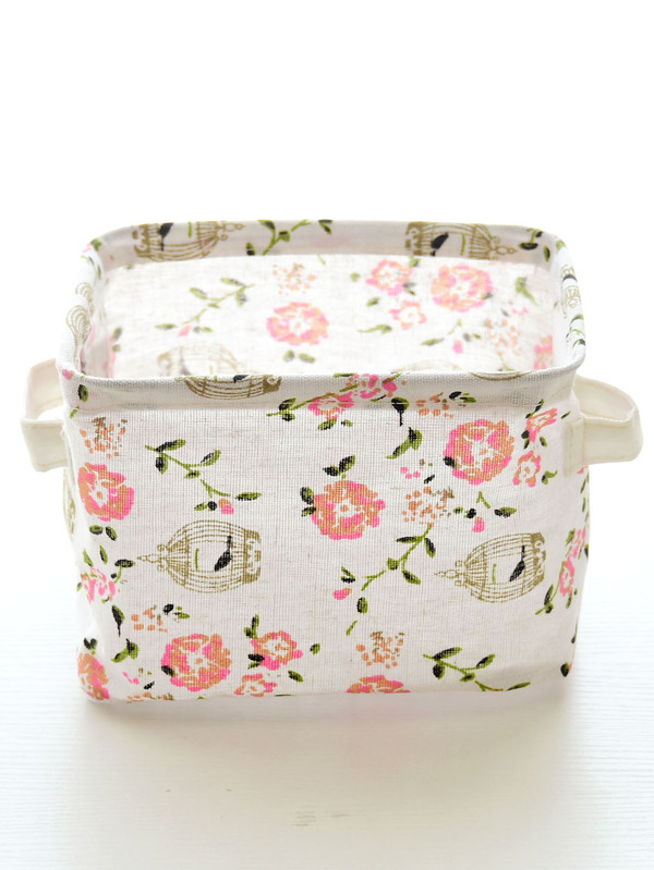 Floral Print Storage Box SHEIN USA