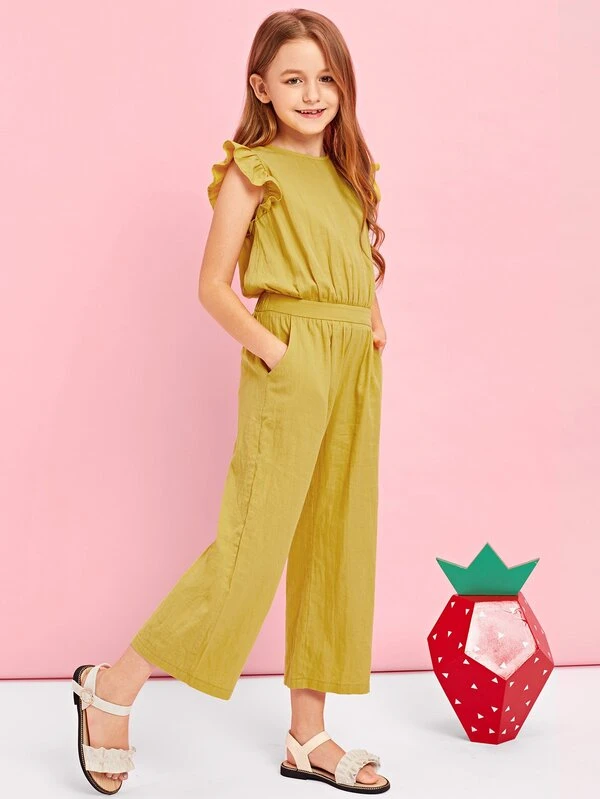 button back jumpsuit