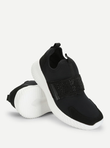 Low Top Slip On Velcro Sneakers