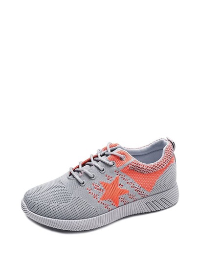 Star Detail Lace Up Sneakers pictures