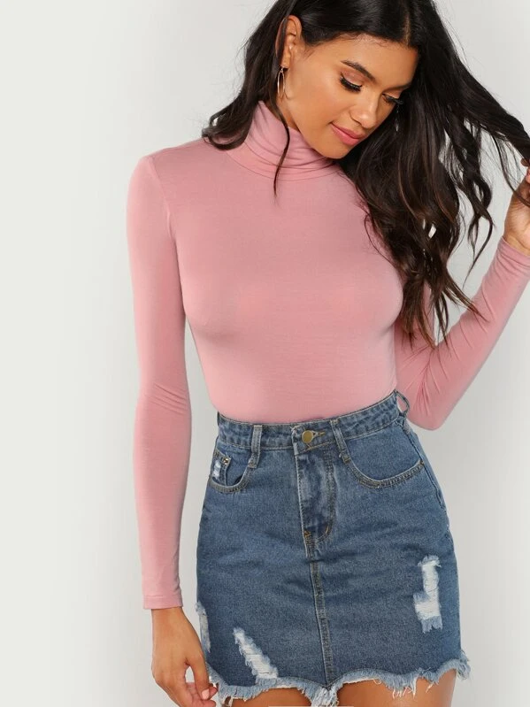 Turtleneck shein clearance