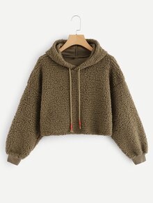 Solid Hooded Sweatshirt