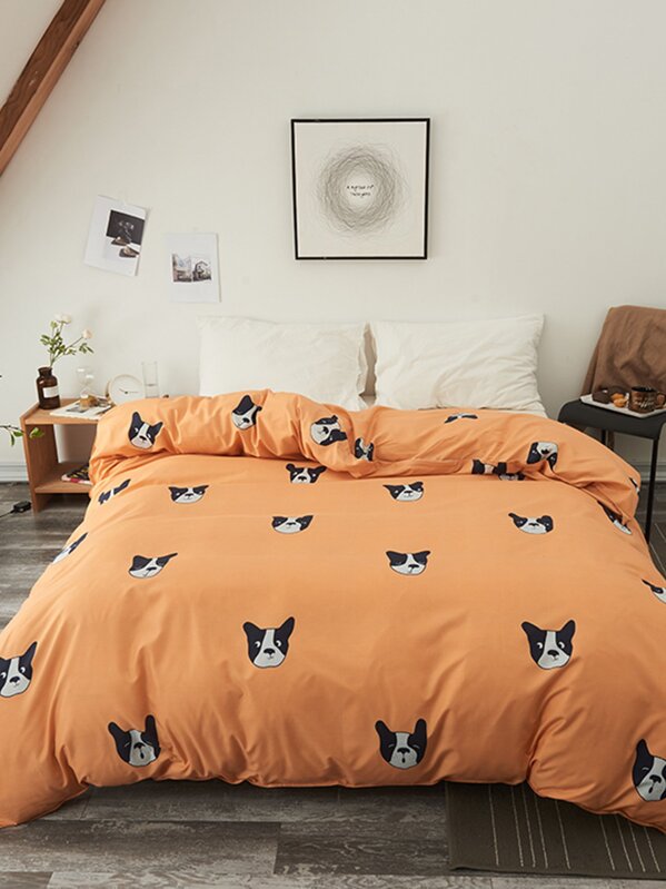 Dog Print Duvet Cover 1pc