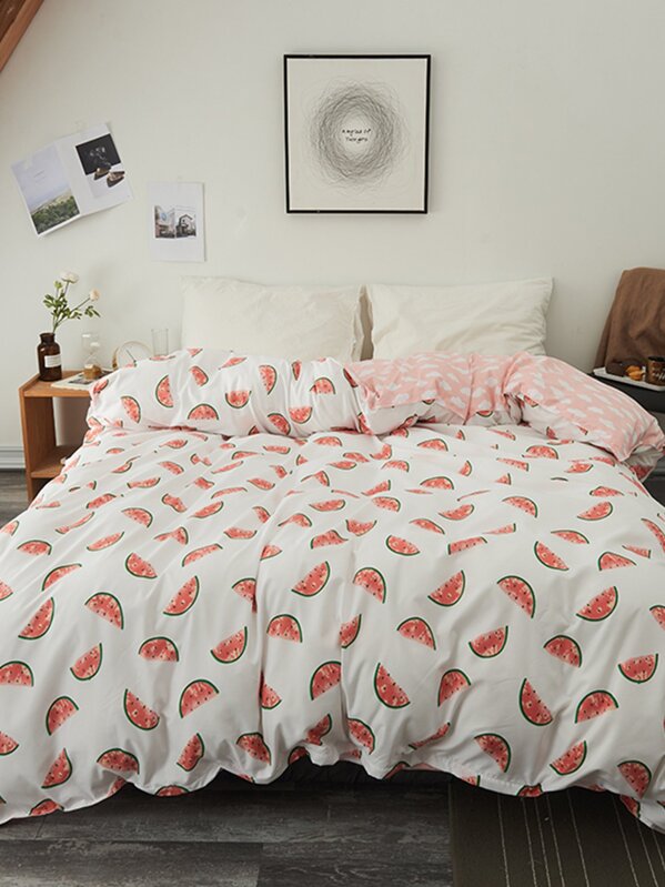 Watermelon Print Duvet Cover 1pc For Australia Shein