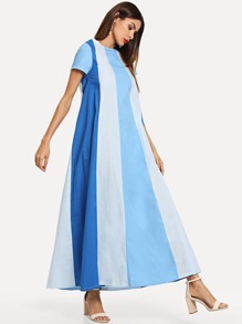 Colorblock Longline Dress
