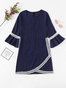 Contrast Lace Dress