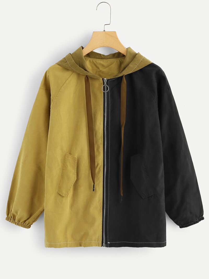 

Cut And Sew Panne Hooded Jacket, Ginger