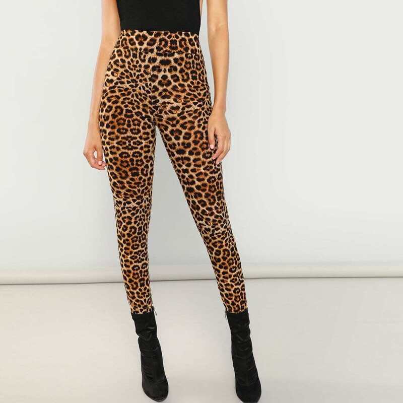

Leopard Print Leggings, Multicolor