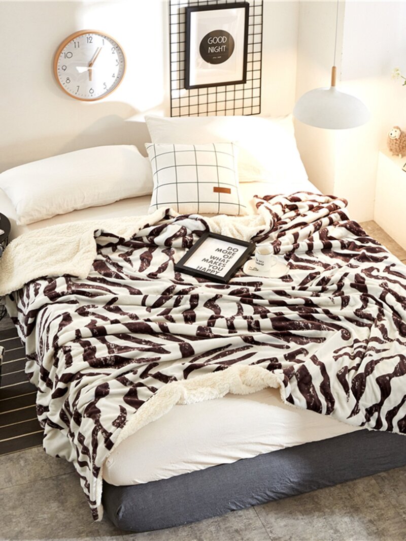 

Zebra Print Blanket 1PC, Multicolor