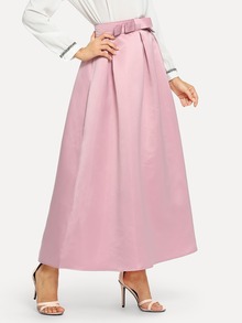 Solid Bow Skirt