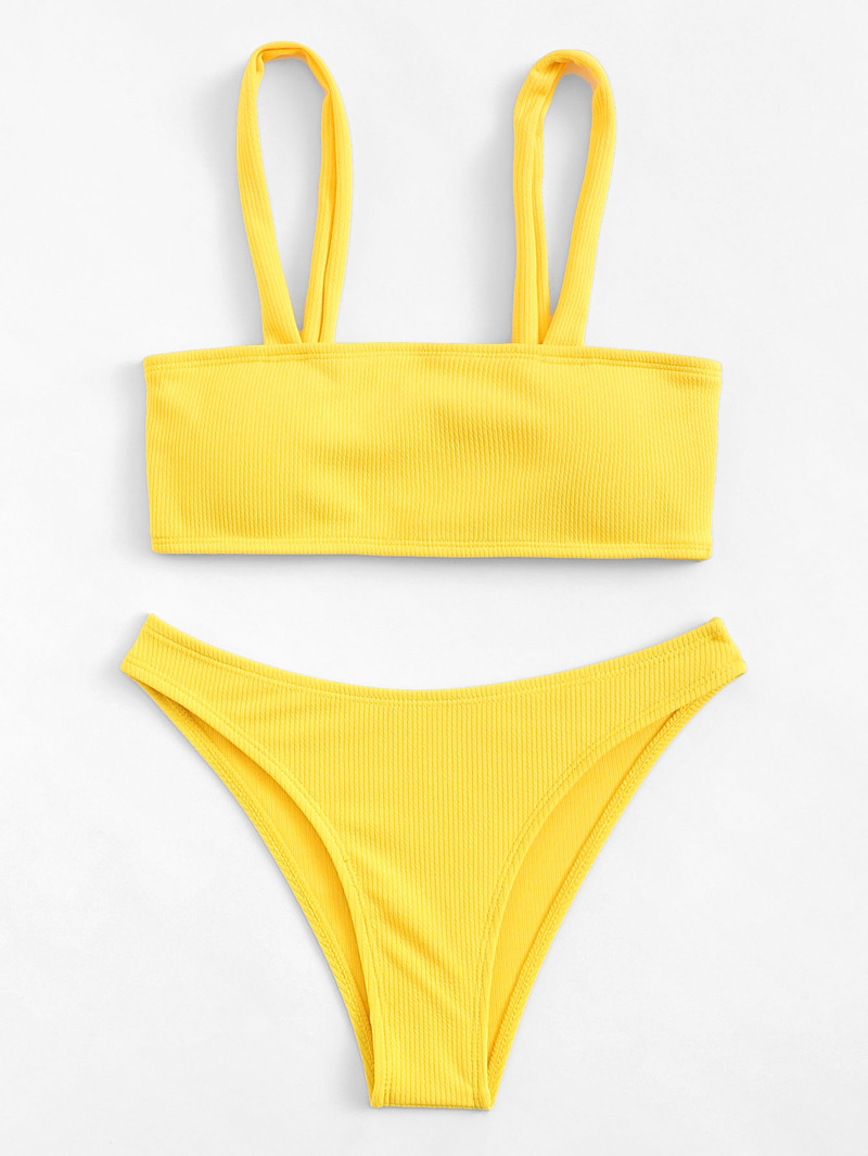 

Plain Bikini Set, Yellow